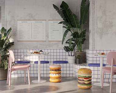 Табурет Hamburger, 36х46 см, анонс элемента