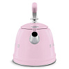 Изображение товара Чайник со свистком Smeg, 2,3 л, розовый