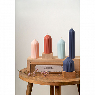 Изображение товара Свеча декоративная терракотового цвета из коллекции Edge, 10,5 см