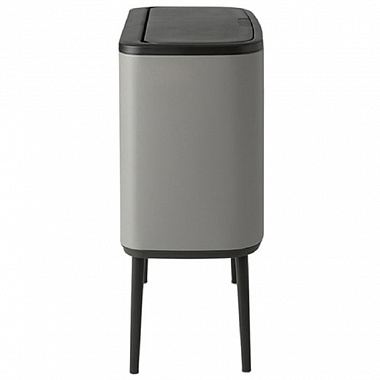 картинка Бак для мусора Brabantia, Touch Bin Bo, 3х11 л, минерально-серый от магазина Одежда+