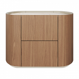 Тумба прикроватная Lagom, 60х41х42,2 см, натуральный дуб/камень