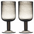 Набор бокалов для вина Flowi, 410 мл, серо-коричневые, 2 шт.