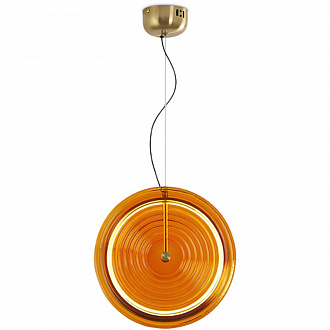 Светильник подвесной Modern, Borbon, 4х30х40 см, желтый/латунь