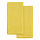 Набор из двух кухонных вафельных полотенец горчичного цвета из коллекции Essential, 50х70 см