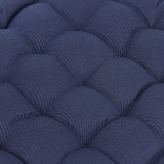 Изображение товара Подушка на стул из хлопка темно-синего цвета из коллекции Essential, 40х40 см