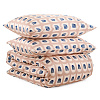 Изображение товара Комплект постельного белья двуспальный из сатина бежево-розового цвета с принтом Blossom time из коллекции Cuts&Pieces