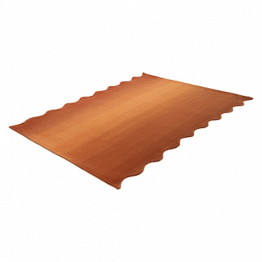 Ковер из шерсти Over Horizon терракотового цвета из коллекции Trendy Ruffles, 200х300 см, анонс элемента