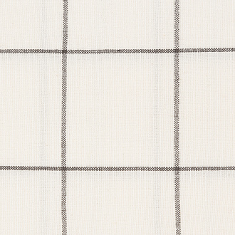 Изображение товара Скатерть из хлопка круглая белого цвета в клетку из коллекции Essential, 160 см