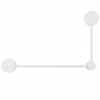Светильник настенный левосторонний Modern, Tactic, 2 лампы, 8х52х32,5см, белый