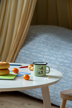 картинка Кружка эмалированная Moomin Retro Снусмумрик, 250 мл, зеленая от магазина Одежда+