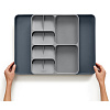 Изображение товара Органайзер для столовых приборов раздвижной DrawerStore, серый