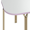 Изображение товара Столик кофейный Ror, 50х50 см, латунь/серый/розовый