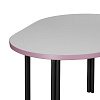 Изображение товара Столик кофейный Ror, 75х50 см, черный/серый/розовый