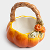 Изображение товара Конфетница Тыква, Anna Lafarg, Bright pumpkin, 20х21 см, оранжевая/зеленая, 1,6 л