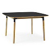 Изображение товара Стол обеденный Normann Copenhagen Form с ножками из дуба, 74,4х120х120 см, черный