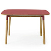 Изображение товара Стол обеденный Normann Copenhagen Form с ножками из дуба, 74,4х120х120 см,, красный