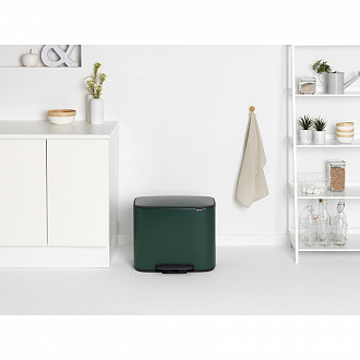 Изображение товара Бак для мусора Brabantia, Bo, 3х11 л, зеленая сосна