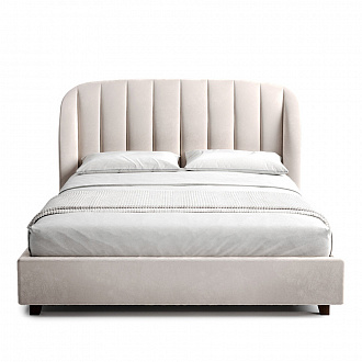 Изображение товара Кровать Tulip 216, 180х232х120 см, темная береза/светло-бежевая