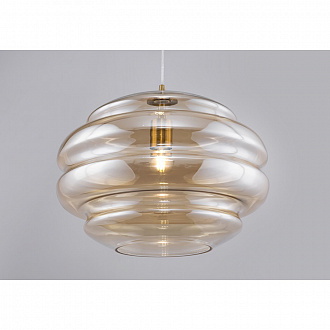Изображение товара Светильник подвесной Pendant, Ruche, Ø40,1х32,3 см, янтарный