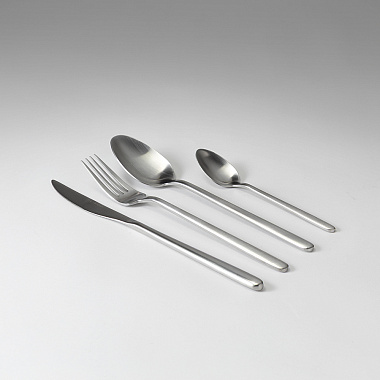 картинка Набор столовых приборов Pure, серебристые матовые, 24 пред. от магазина Одежда+