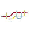 Изображение товара Вешалка Subway, 57,8 см, разноцветная
