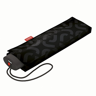 Изображение товара Зонт механический Pocket mini signature black hot print