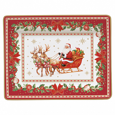 картинка Поднос декоративный Christmas Heritage, 14х11 см от магазина Одежда+