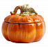 Емкость для хранения Тыква, Anna Lafarg, Bright pumpkin, Ø19 см, оранжевая/зеленая, 1,3 л