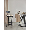 Изображение товара Подушка на стул круглая из хлопка бежевого цвета из коллекции Essential, 40 см
