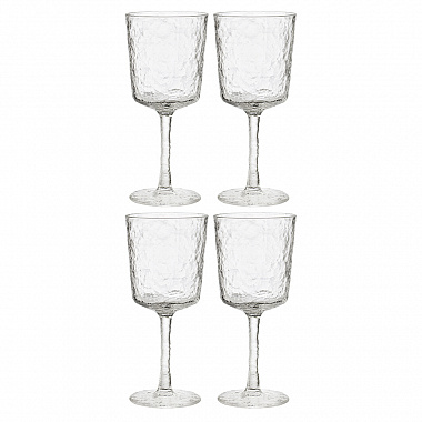 картинка Набор бокалов из акрила Arctic для вина, 360 мл, прозрачный, 4 шт. от магазина Одежда+