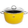 Изображение товара Кастрюля эмалированная Neo Yellow со стеклянной крышкой, 6,1 л, желтая