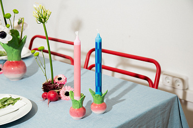 картинка Подсвечник Radish, 6,7 x 6,7 x 8,7 см от магазина Одежда+