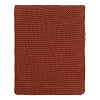 Изображение товара Плед из хлопка жемчужной вязки терракотового цвета из коллекции Essential, 130х180 см