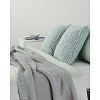 Изображение товара Комплект постельного белья из сатина мятного цвета из коллекции Wild, 200х220 см