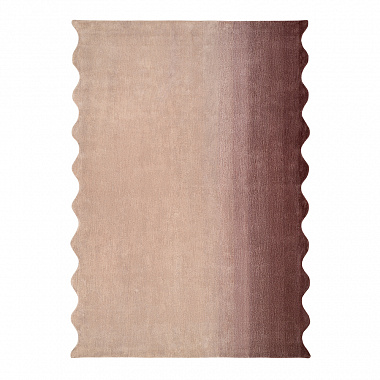 Ковер из шерсти Over Horizon цвета марсала из коллекции Trendy Ruffles, анонс элемента