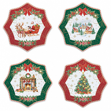 картинка Набор десертных тарелок Christmas Heritage, Ø16 см, 4 шт. от магазина Одежда+