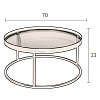 Изображение товара Столик кофейный Dutchbone, Boli, Ø70 см