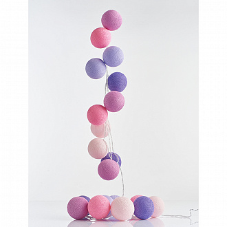 Изображение товара Гирлянда Berry berry, шарики, на батарейках, 20 ламп, 3 м