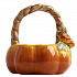 Конфетница Тыква, Anna Lafarg, Bright pumpkin, 20х21 см, оранжевая/зеленая, 1,6 л
