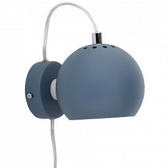 Изображение товара Лампа настенная Ball, Ø12 см, темно-голубая, структурное напыление