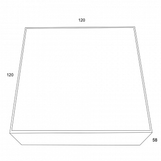 Изображение товара Светильник потолочный Ceiling & Wall, Zon, 12х12х5,8 см, белый матовый