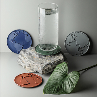 Изображение товара Набор подставок для кружки/стакана World Coaster, серые, 2 шт.
