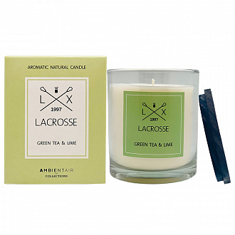 Изображение товара Свеча ароматическая Lacrosse, Зеленый чай и лайм, 60 ч