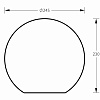 Изображение товара Светильник настольный Sphere_F, Ø24,5х23 см, E14, 3000K