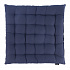 Подушка на стул из хлопка темно-синего цвета из коллекции Essential, 40х40 см
