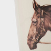 Изображение товара Кружка Голова лошади, Horse, Грациозные лошади, 500 мл, бело-золотистая