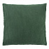 Чехол на подушку фактурный из хлопкового бархата зеленого цвета  из коллекции Essential, 45х45 см