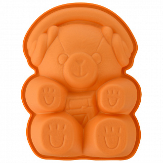 Изображение товара Форма для приготовления пирожного Teddy Bear, 12,5х3,6х16 см, силиконовая