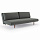 Диван Unfurl Lounger с ножками из темного дуба, 200х121х74см, зеленый