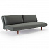 Диван Unfurl Lounger с ножками из темного дуба, 200х121х74см, зеленый